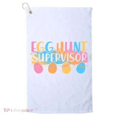 Easter Egg Hunt Supervisor Golf Towel