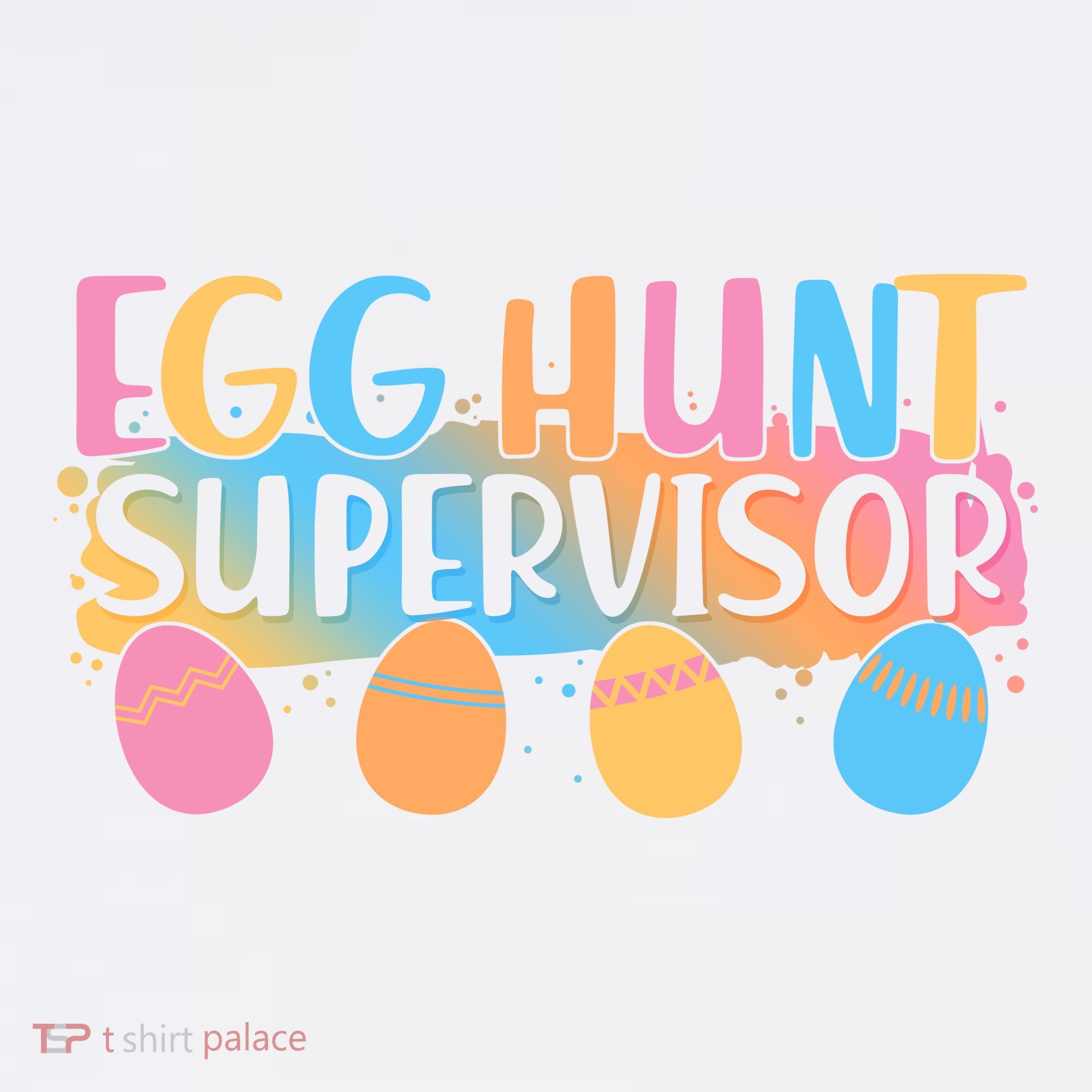Easter Egg Hunt Supervisor Golf Towel