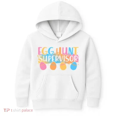Easter Egg Hunt Supervisor Kids Hoodie