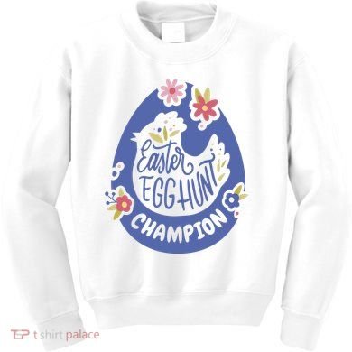 Easter Egg Hunt Champion Kids Sweatshirt