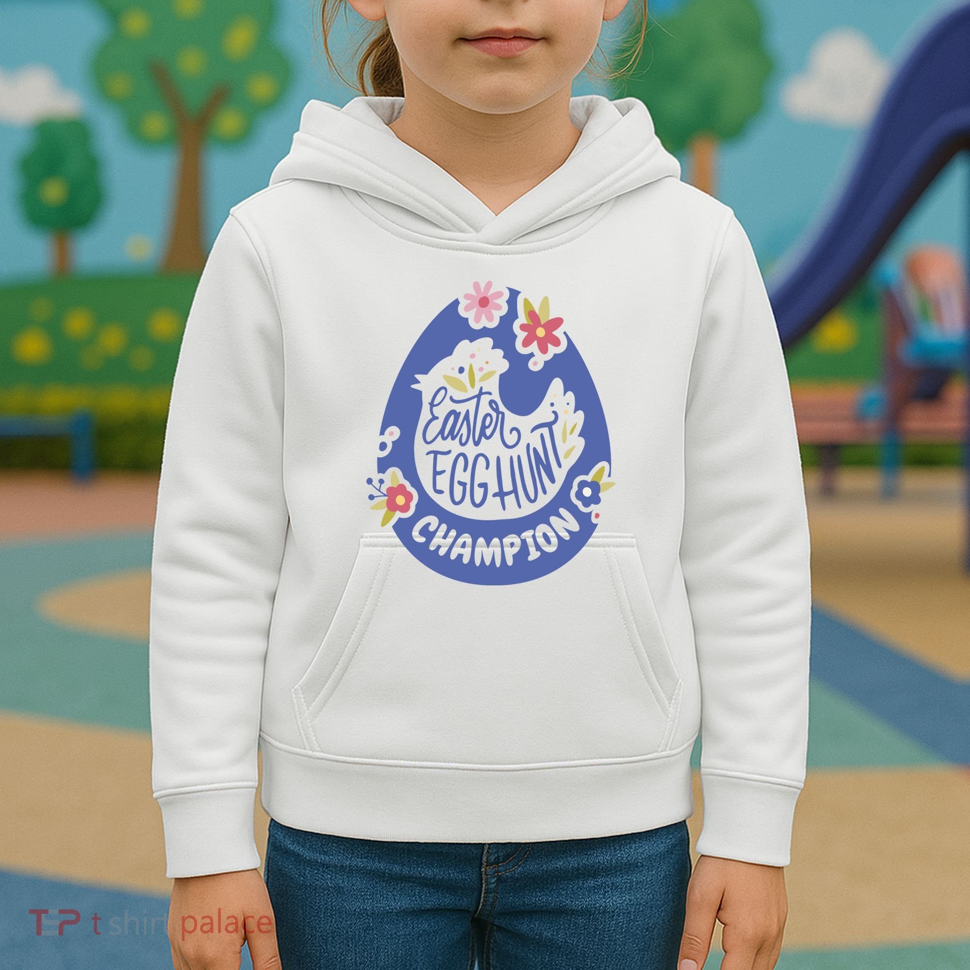 Easter Egg Hunt Champion Kids Hoodie