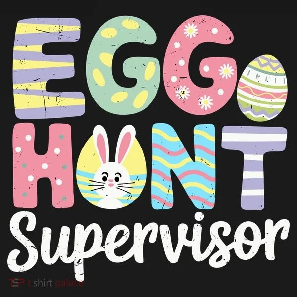 Easter Egg Hunt Supervisor Funny Mom Dad Bucket Hat