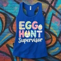 Easter Egg Hunt Supervisor Funny Mom Dad Women's Tank Top thumb 3