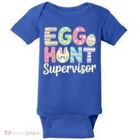 Easter Egg Hunt Supervisor Funny Mom Dad Baby Bodysuit thumb 0