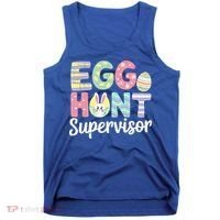 Easter Egg Hunt Supervisor Funny Mom Dad Tank Top thumb 0