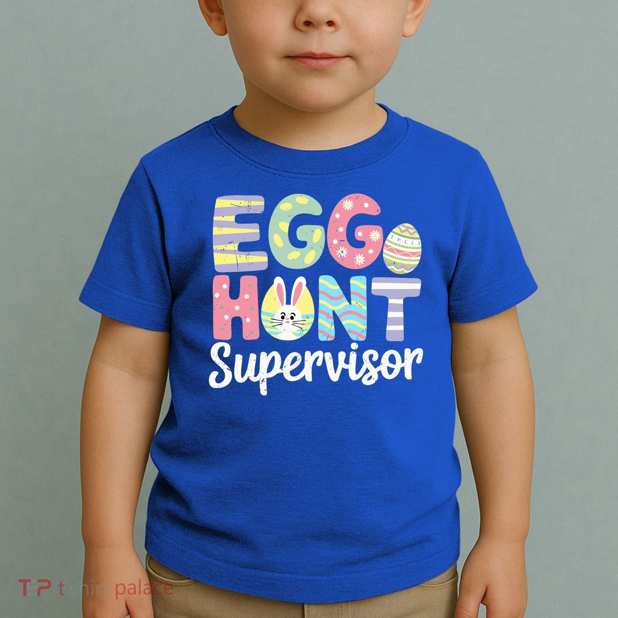 Easter Egg Hunt Supervisor Funny Mom Dad Toddler T-Shirt