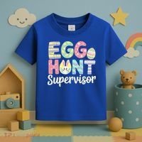 Easter Egg Hunt Supervisor Funny Mom Dad Toddler T-Shirt thumb 3