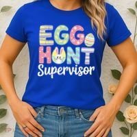 Easter Egg Hunt Supervisor Funny Mom Dad Women's T-Shirt thumb 2