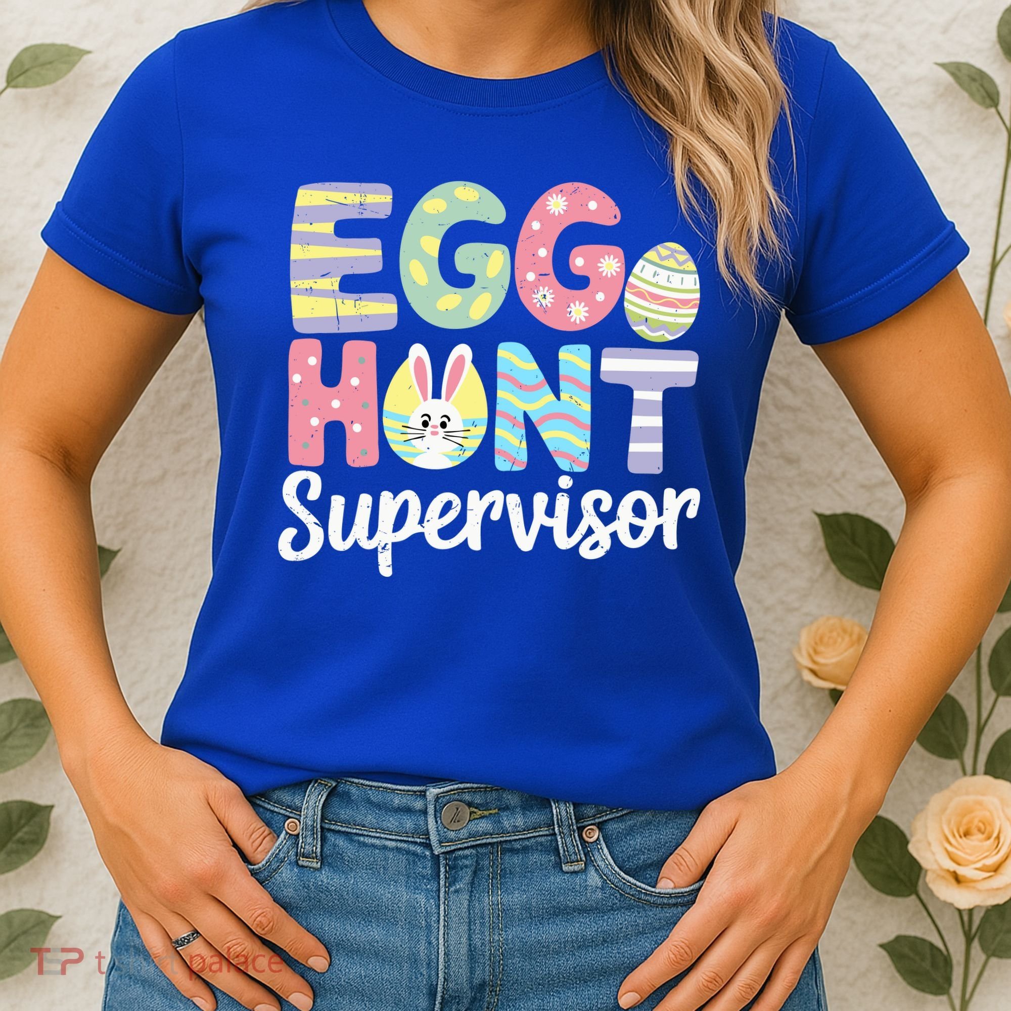 Easter Egg Hunt Supervisor Funny Mom Dad Women's T-Shirt