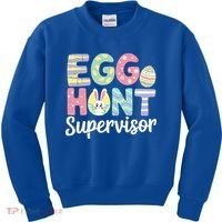 Easter Egg Hunt Supervisor Funny Mom Dad Kids Sweatshirt thumb 0