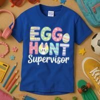 Easter Egg Hunt Supervisor Funny Mom Dad Kids T-Shirt thumb 3
