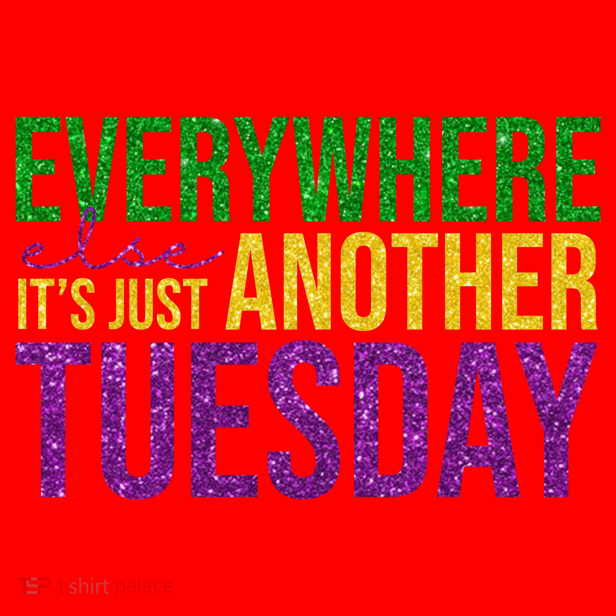 Everywhere Else Its Just Another Tuesday Mardi Gras Santa Hat