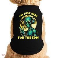 Edm Electronic Music Dj Funny Rave Alien Doggie Tank thumb 0