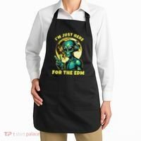 Edm Electronic Music Dj Funny Rave Alien Apron thumb 2
