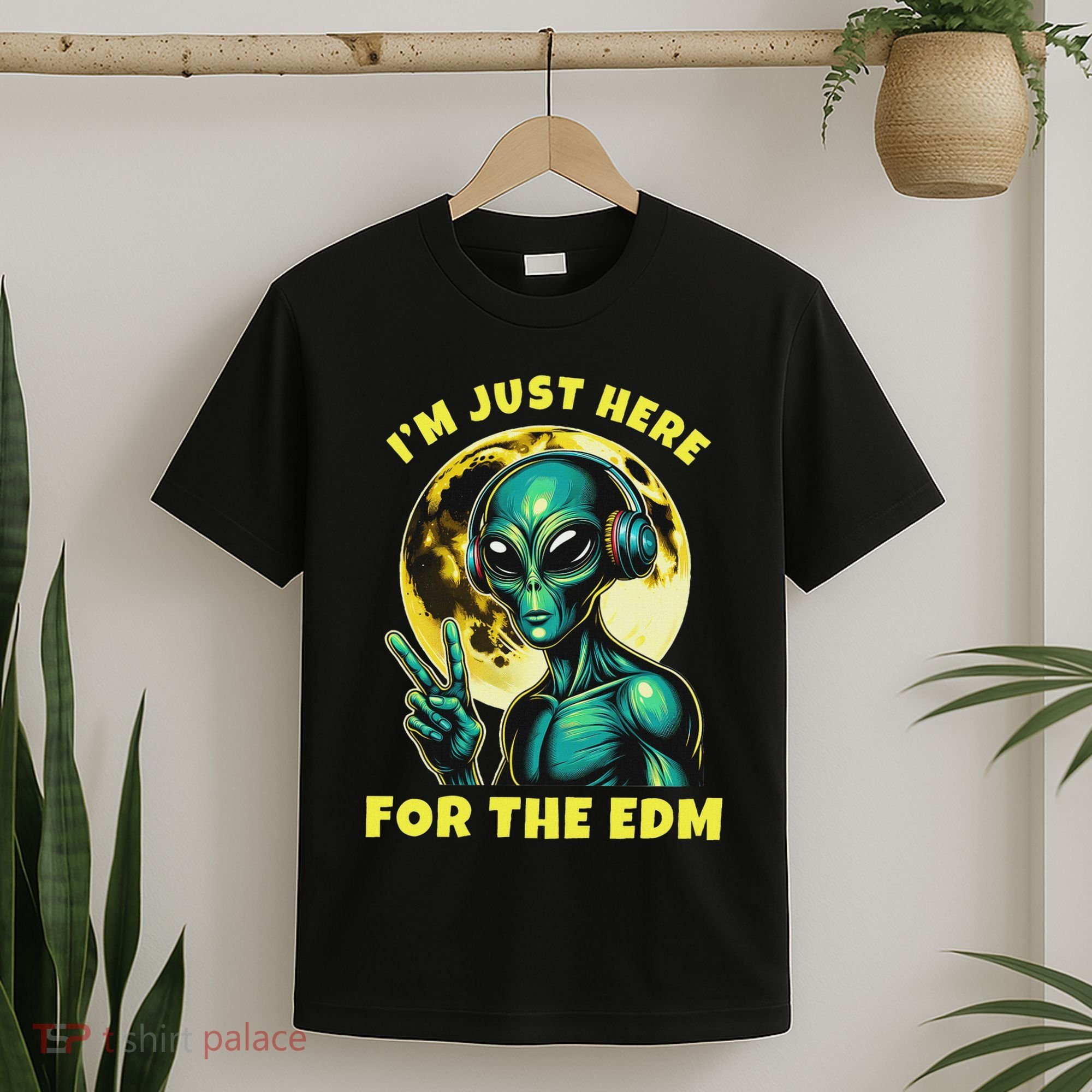 Edm Electronic Music Dj Funny Rave Alien T-Shirt