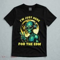 Edm Electronic Music Dj Funny Rave Alien T-Shirt thumb 5