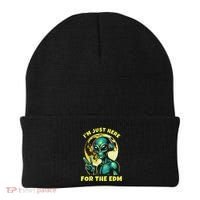 Edm Electronic Music Dj Funny Rave Alien Beanie thumb 0