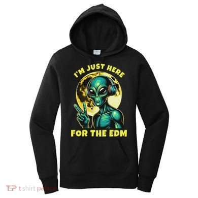 Edm Electronic Music Dj Funny Rave Alien Women's Hoodie