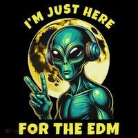 Edm Electronic Music Dj Funny Rave Alien Women's Hoodie thumb 2