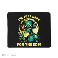Edm Electronic Music Dj Funny Rave Alien Mousepad thumb 0