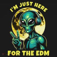 Edm Electronic Music Dj Funny Rave Alien Ornament thumb 1