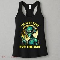 Edm Electronic Music Dj Funny Rave Alien Women's Tank Top thumb 3