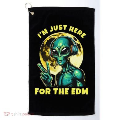 Edm Electronic Music Dj Funny Rave Alien Golf Towel