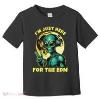 Edm Electronic Music Dj Funny Rave Alien Toddler T-Shirt thumb 0