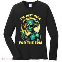 Edm Electronic Music Dj Funny Rave Alien Women's Long Sleeve Shirt thumb 0