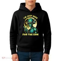Edm Electronic Music Dj Funny Rave Alien Kids Hoodie thumb 4