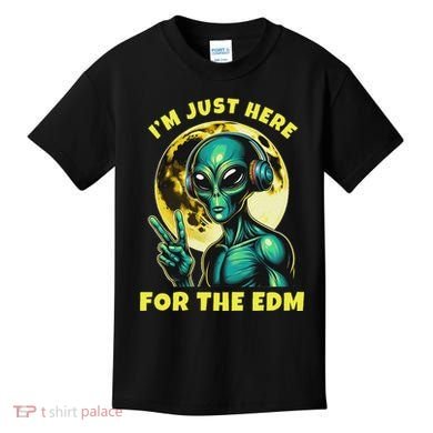 Edm Electronic Music Dj Funny Rave Alien Kids T-Shirt