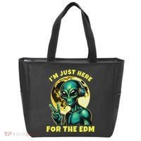 Edm Electronic Music Dj Funny Rave Alien Tote Bag thumb 0