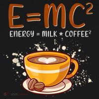 E=mc2 Energy= Milk Coffee2 Coffee Lovers Sweatshirt Cinch Pack Bag thumb 2