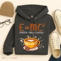 E=mc2 Energy= Milk Coffee2 Coffee Lovers Hoodie thumb 4