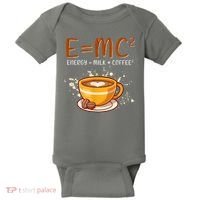 E=mc2 Energy= Milk Coffee2 Coffee Lovers Baby Bodysuit thumb 0