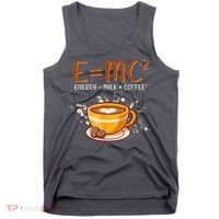 E=mc2 Energy= Milk Coffee2 Coffee Lovers Tank Top thumb 0