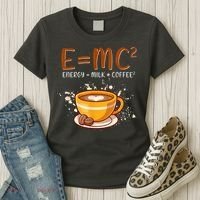 E=mc2 Energy= Milk Coffee2 Coffee Lovers Women's T-Shirt thumb 3