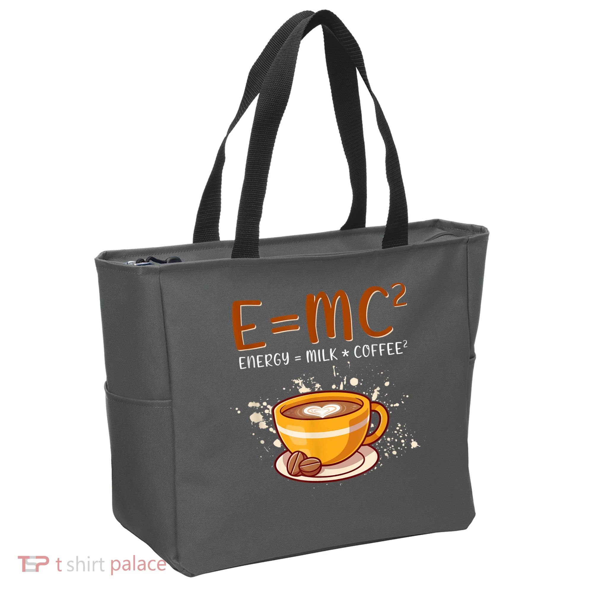 E=mc2 Energy= Milk Coffee2 Coffee Lovers Tote Bag