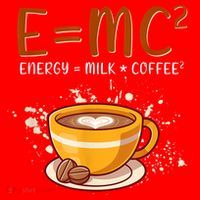 E=mc2 Energy= Milk Coffee2 Coffee Lovers Santa Hat thumb 1