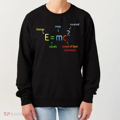 E Equals M C Squared E=Mc2 Science Equation Women's Sweatshirt