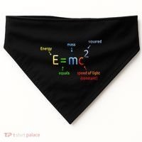 E Equals M C Squared E=Mc2 Science Equation USA-Made Doggie Bandana thumb 0