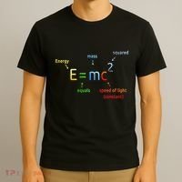 E Equals M C Squared E=Mc2 Science Equation T-Shirt thumb 3