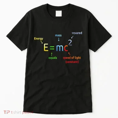 E Equals M C Squared E=Mc2 Science Equation Tall T-Shirt