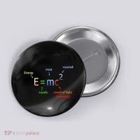 E Equals M C Squared E=Mc2 Science Equation Button thumb 0