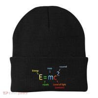 E Equals M C Squared E=Mc2 Science Equation Beanie thumb 0