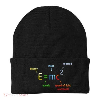 E Equals M C Squared E=Mc2 Science Equation Beanie