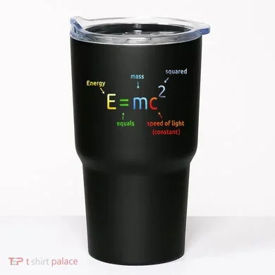 E Equals M C Squared E=Mc2 Science Equation Tumbler