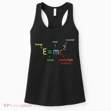 E Equals M C Squared E=Mc2 Science Equation Women's Tank Top