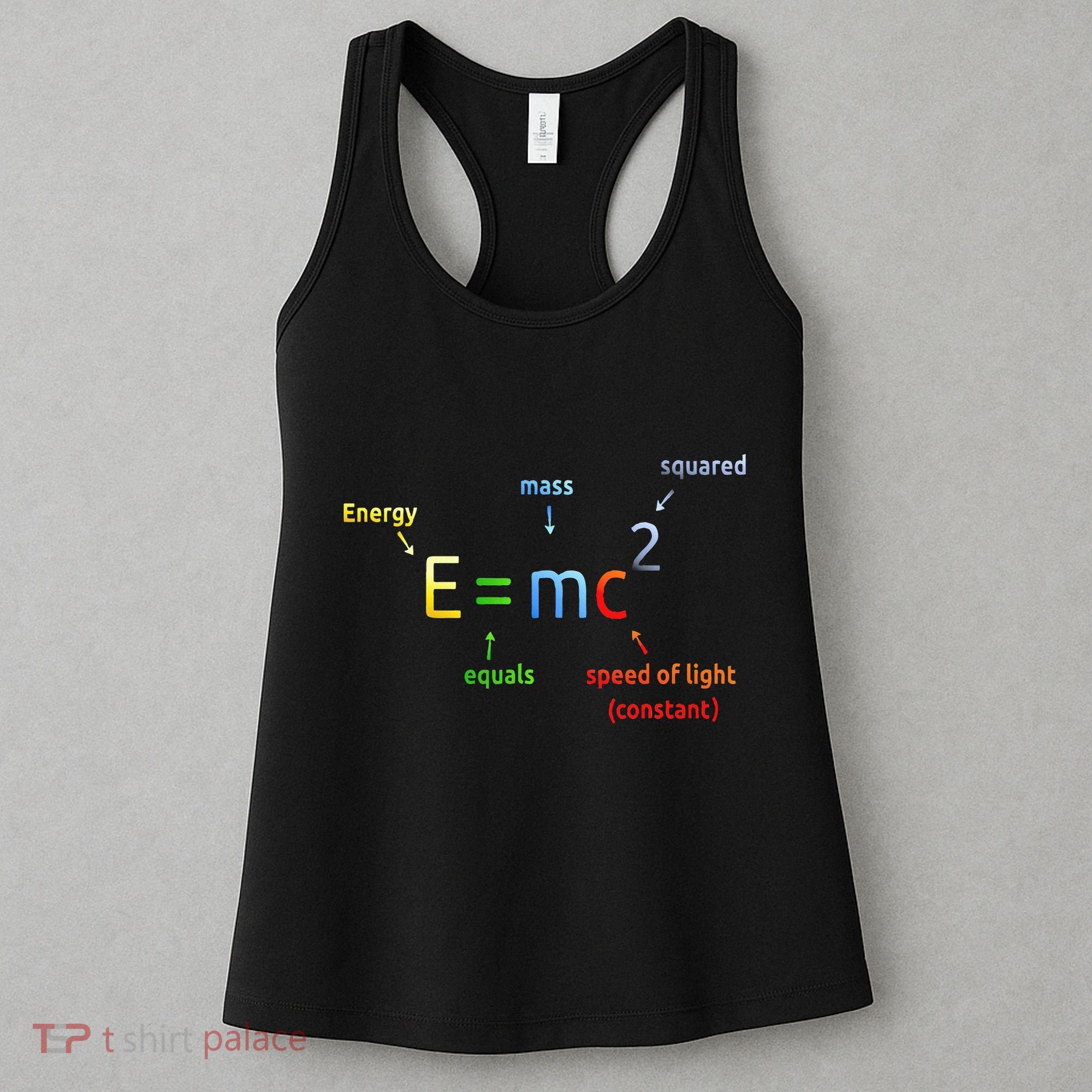 E Equals M C Squared E=Mc2 Science Equation Women's Tank Top