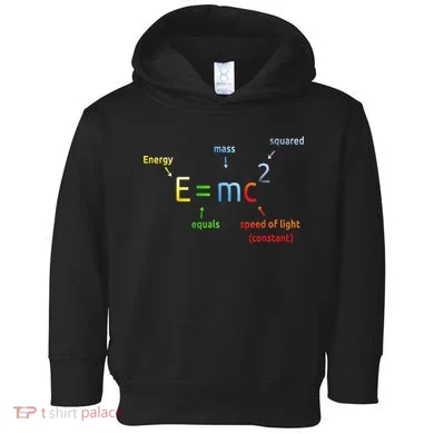 E Equals M C Squared E=Mc2 Science Equation Toddler Hoodie